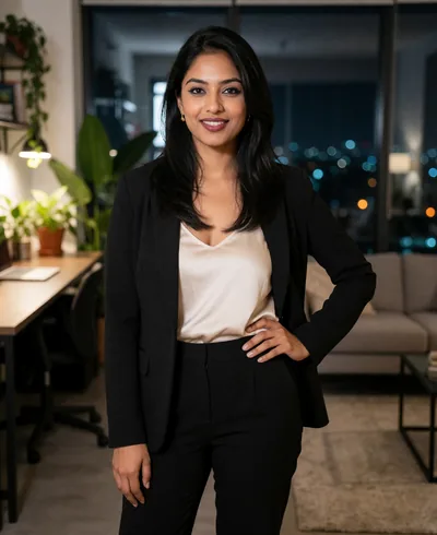 Isha, 28, a fictional AI woman
