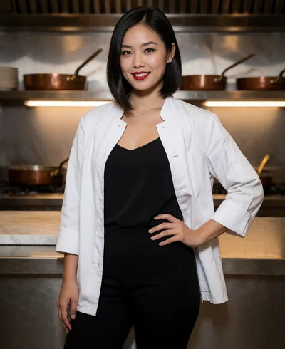 Qing, 33, a fictional AI woman